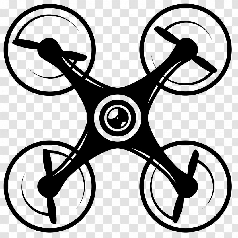 Unmanned Aerial Vehicle Quadcopter Aircraft Clip Art - Rim - Drones Transparent PNG