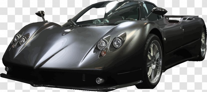 Pagani Zonda Car Huayra Enzo Ferrari - Technology - Porsche Streamline Transparent PNG