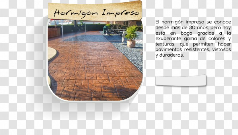 Reformas En Las Palmas Microex Stamped Concrete Pavement Wood - Table - Printed Transparent PNG
