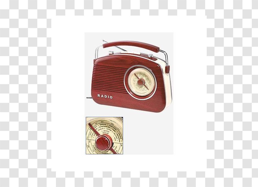 König Draagbare Retro Design AM / FM Radio Bruin Broadcasting Sound Nostalgie - Watercolor Transparent PNG