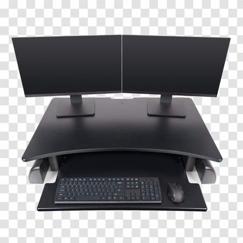 Sit-stand Desk Innovation Computer Keyboard - Monitor - Accessory Transparent PNG