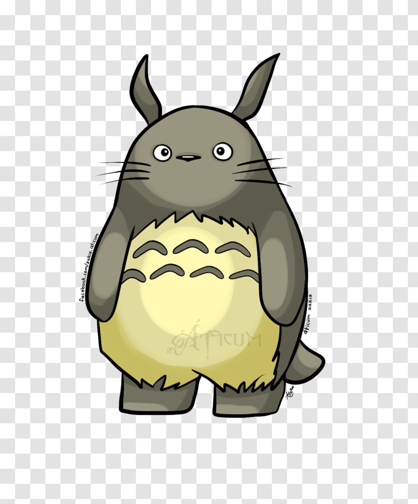 Hare Rabbit Cartoon - Character - Totoro Transparent PNG