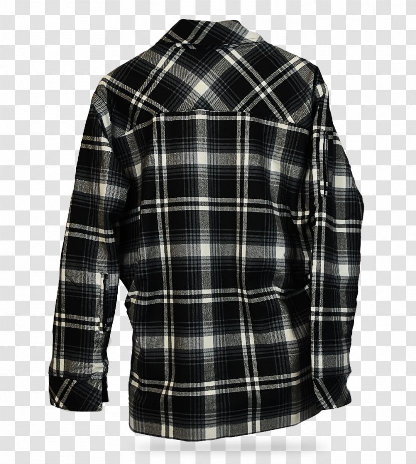 Sleeve Tartan Outerwear Button Jacket Transparent PNG