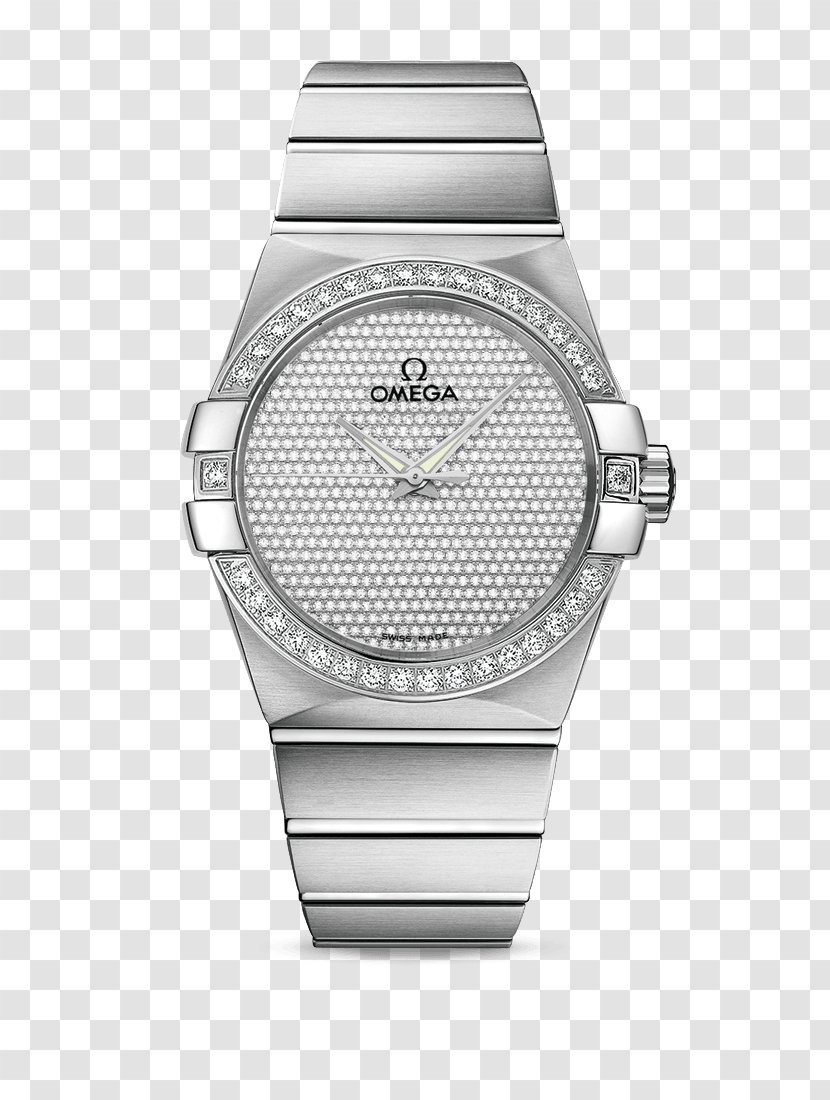 Omega Speedmaster SA Chronometer Watch Constellation - Automatic - Silver Watches Male Table Transparent PNG