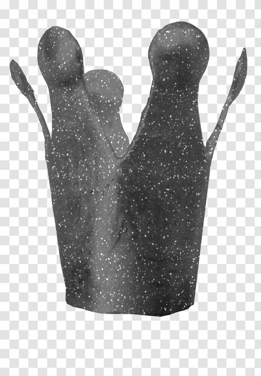 Crown Black And White Grey - Gray Transparent PNG