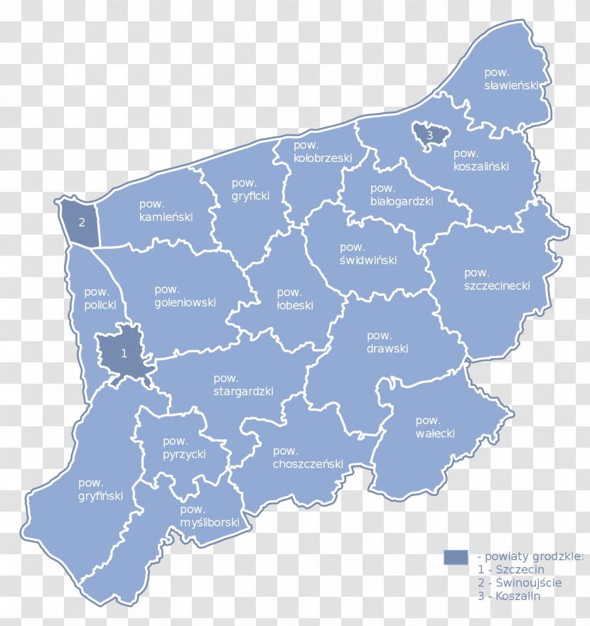 West Pomeranian Voivodeship Locator Map Podział Administracyjny Województwa Zachodniopomorskiego Regional Assembly - Wikimedia Foundation Transparent PNG