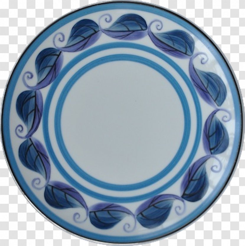 Plate Ceramic Blue And White Pottery Platter Circle Transparent PNG