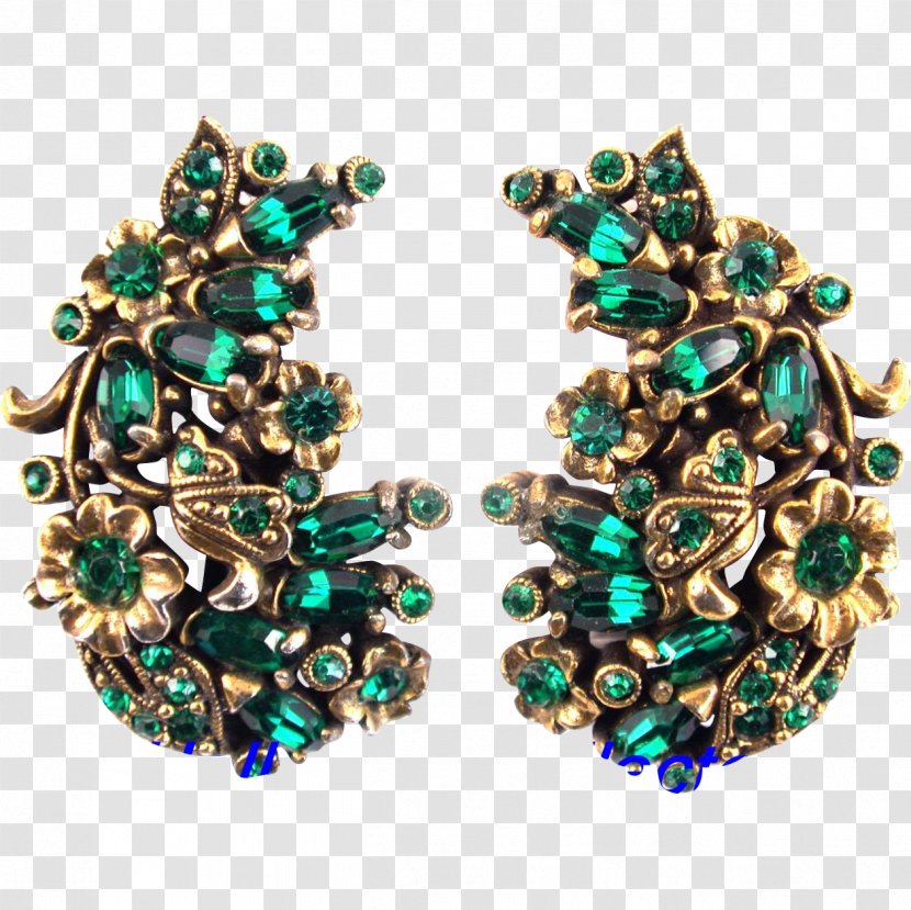 Emerald Earring Turquoise Body Jewellery - Gemstone Transparent PNG
