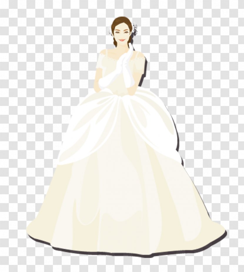 Wedding Dress Bride New Year - Costume Design - Beautiful Transparent PNG