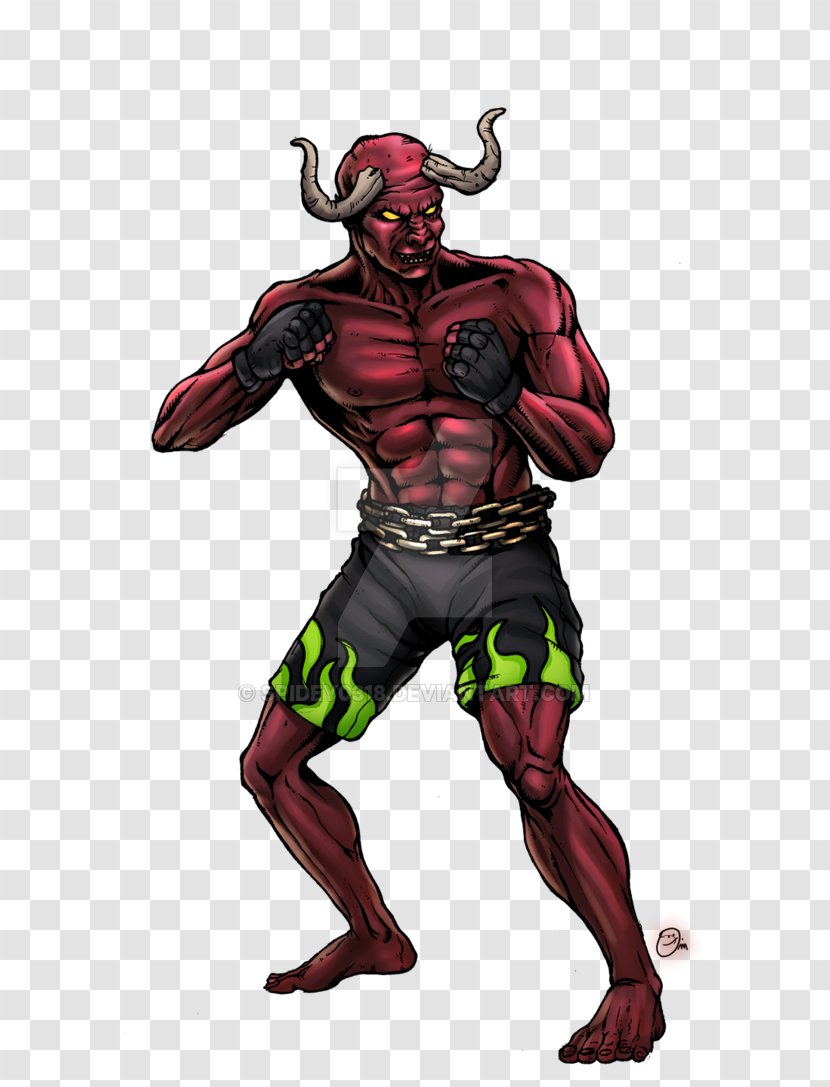 Demon Mixed Martial Arts Model Sheet Devil - Mma Transparent PNG