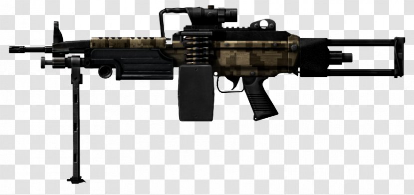 Firearm M249 Light Machine Gun Weapon FN Minimi - Heart - Camoday Transparent PNG