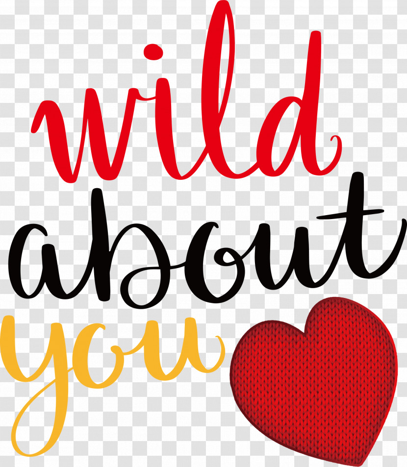 Wild About You Valentines Day Valentine Transparent PNG