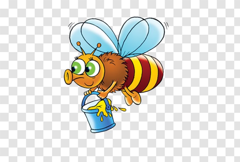 Western Honey Bee Maya Beehive Illustration - Hard Transparent PNG