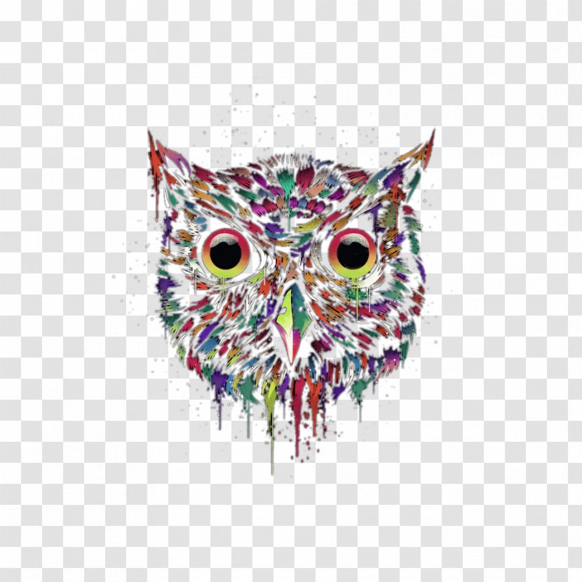 Little Owl T-shirt Bird - Color Avatar Transparent PNG
