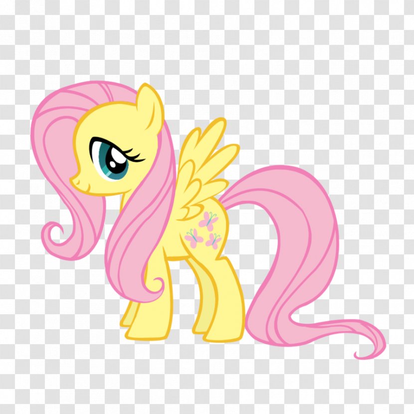 Pony Fluttershy Clip Art Openclipart Rarity - Mythical Creature - My Little Transparent PNG