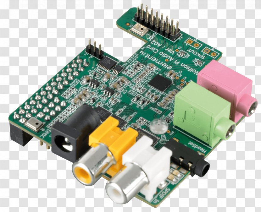 Sound Cards & Audio Adapters Wolfson Microelectronics Raspberry Pi Microcontroller - Electrical Network Transparent PNG
