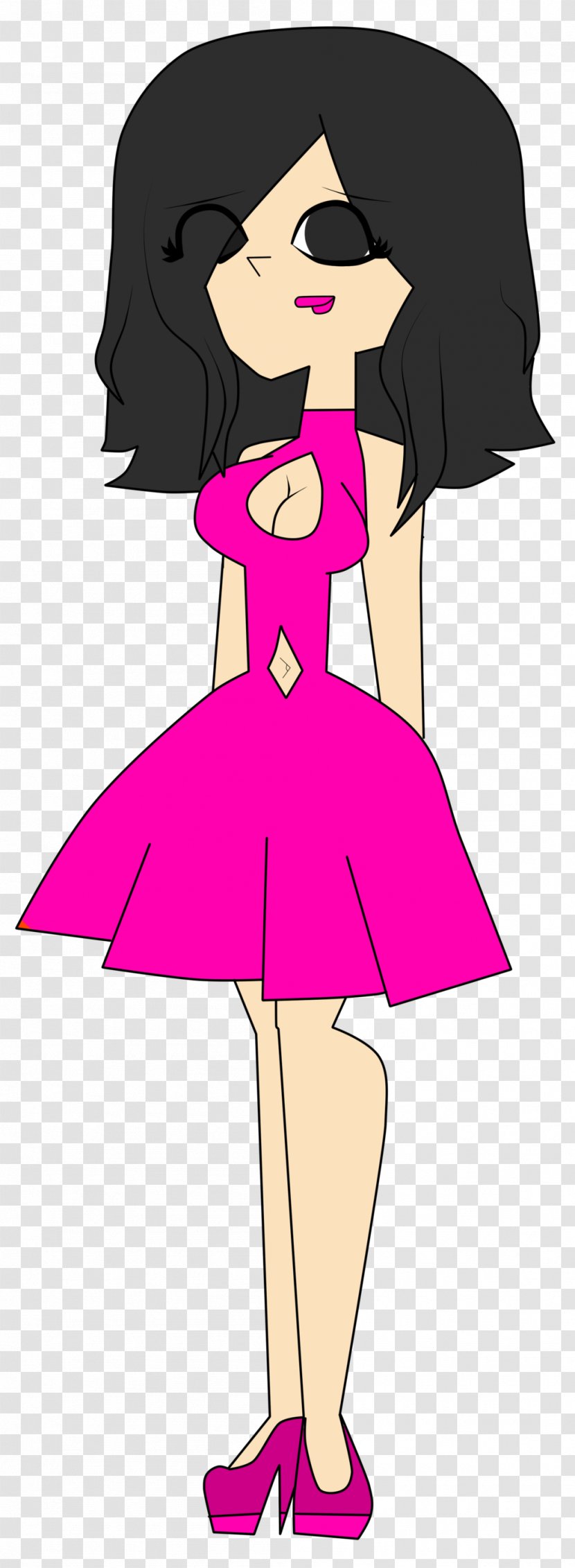 Woman Clip Art Illustration Dress Human - Cartoon - Make-over Transparent PNG