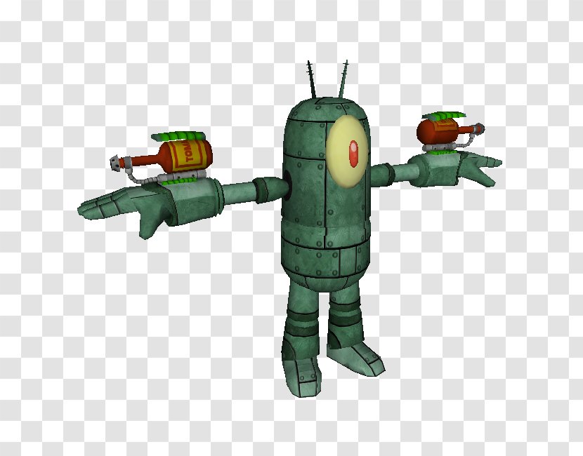 Plankton And Karen Robot SpongeBob HeroPants Xbox 360 - Fictional Character Transparent PNG