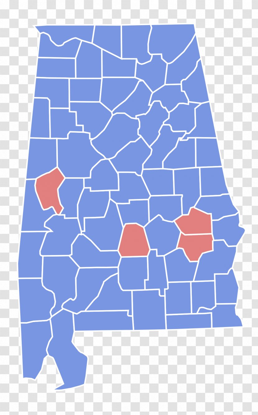United States Senate Special Election In Alabama, 2017 Map Presidential 2016 - Alabama Transparent PNG