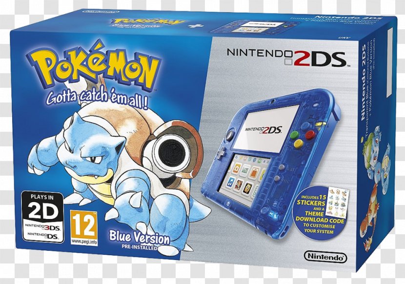 Pokémon Red And Blue Yellow FireRed LeafGreen Nintendo 2DS - Pok%c3%a9mon Transparent PNG