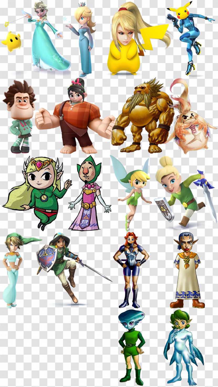 Link Super Smash Bros. For Nintendo 3DS And Wii U Samus Aran Princess Peach Rosalina - Wreck It Ralph Transparent PNG