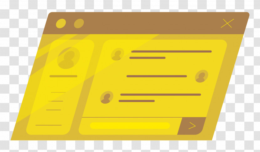 Yellow Font Line Meter Material Transparent PNG
