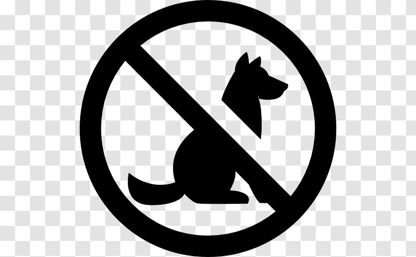 Dog Cat Pet - Monochrome Photography - Not Allowed Transparent PNG