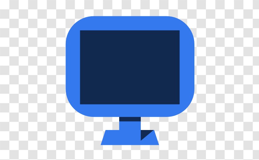 Blue Computer Monitor Angle Font - Multimedia - System Transparent PNG