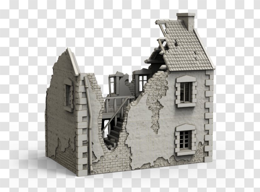 Middle Ages House Facade Medieval Architecture - Ruined Castle On An Island Transparent PNG