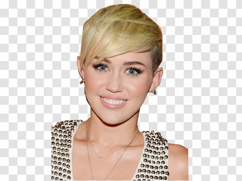 Miley Cyrus Hannah Montana Pixie Cut Short Hair Hairstyle - Cartoon Transparent PNG