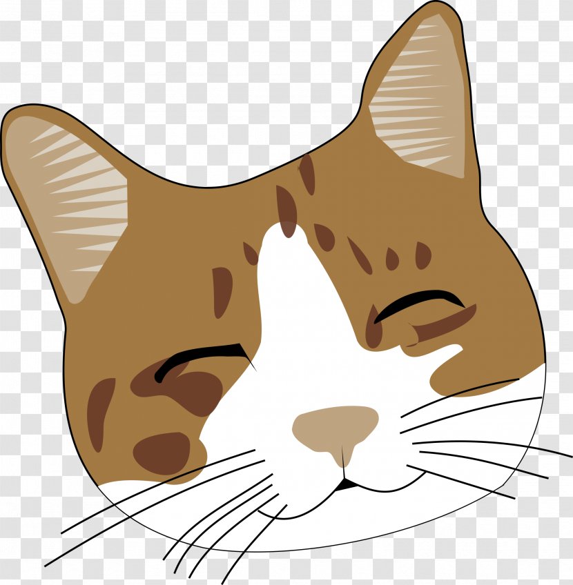 Cat Kitten Face Clip Art - Cute Transparent PNG