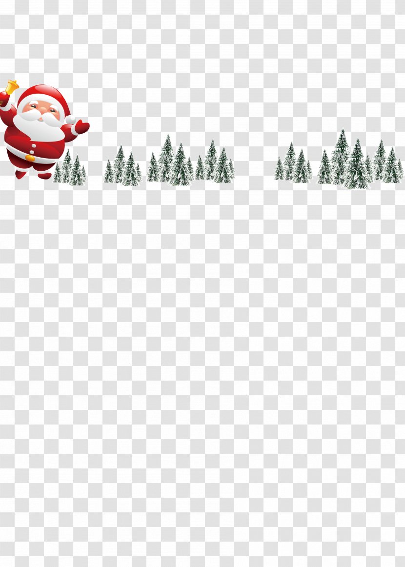Santa Claus Christmas Tree Fir - Drawing - Vector Transparent PNG