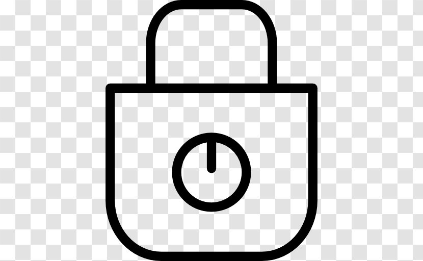 Black And White Smile Padlock - Gratis - Computer Font Transparent PNG