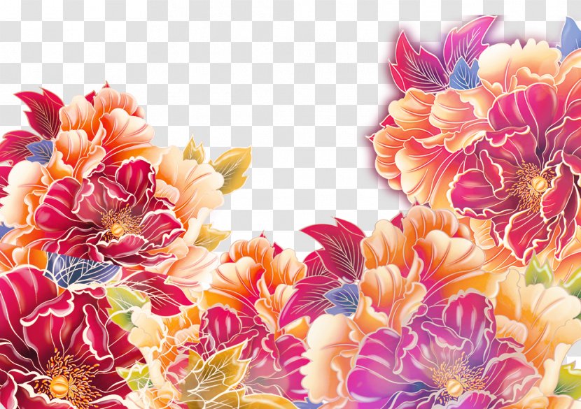 Dahlia Moutan Peony Download - Daisy Family - Lace Transparent PNG