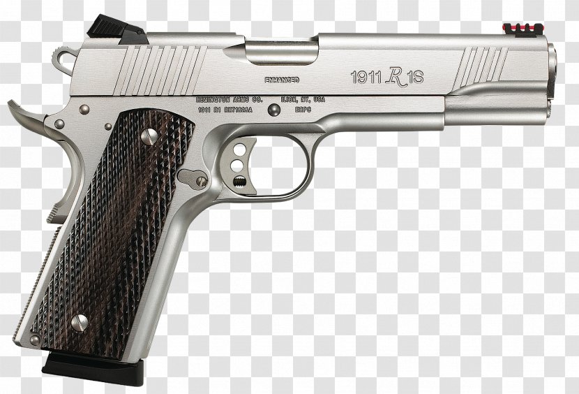 Remington 1911 R1 .45 ACP Pistol Firearm Arms - Handgun Transparent PNG