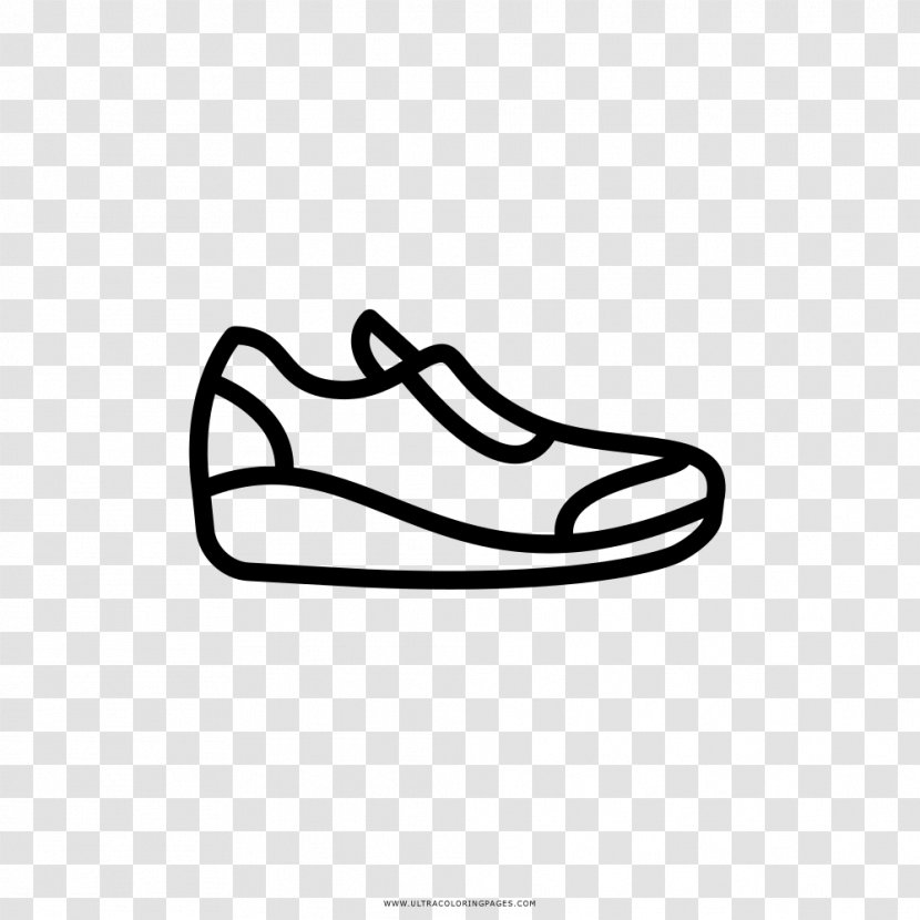 Coloring Book Drawing Shoe Black And White Ausmalbild - Walking - Sapato Transparent PNG