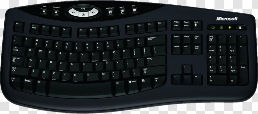 Computer Keyboard Microsoft Natural LifeCam Laptop - Multimedia Transparent PNG