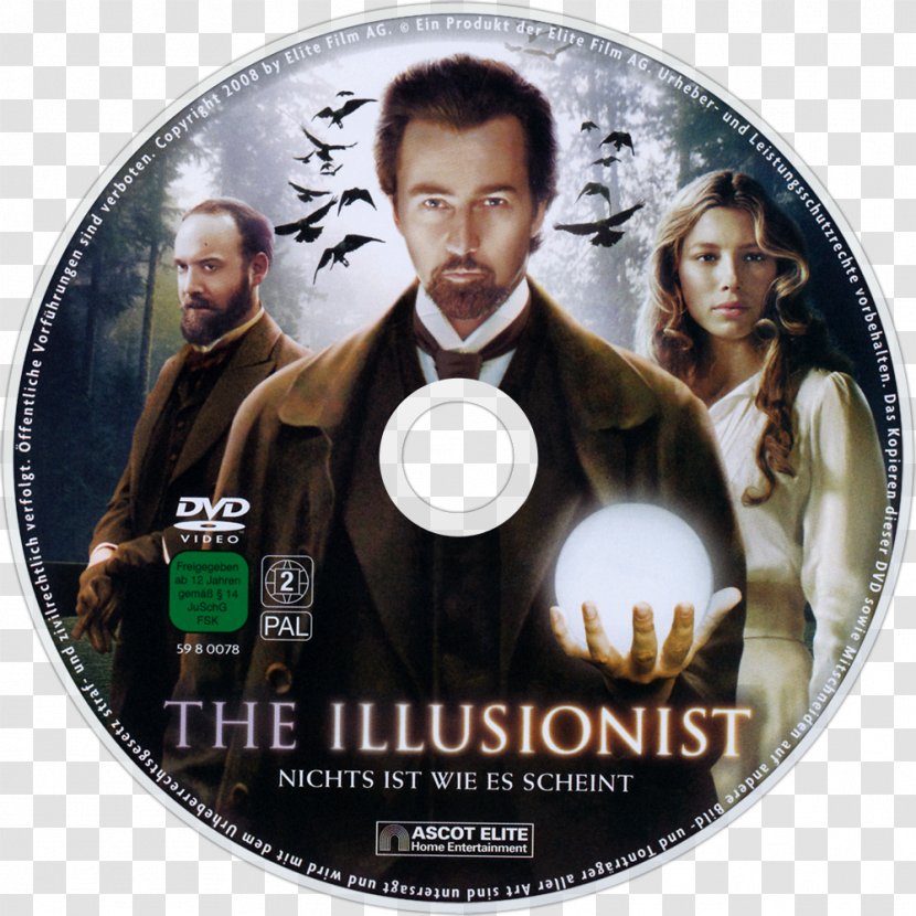 Edward Norton Jessica Biel The Illusionist Blu-ray Disc DVD - Stxe6fin Gr Eur - Dvd Transparent PNG