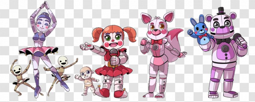 Five Nights At Freddy's: Sister Location Freddy's 2 3 4 - Watercolor - Cartoon Animal Lovers Transparent PNG