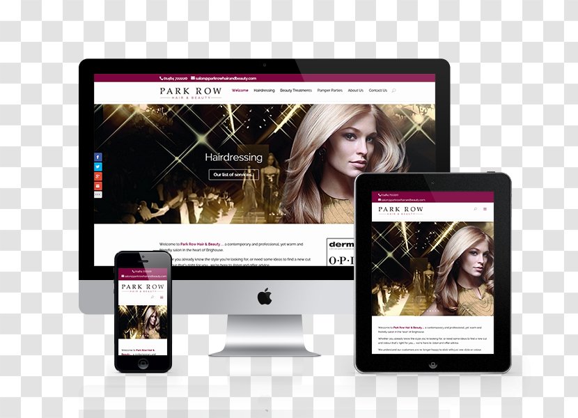 Responsive Web Design Development - Display Advertising - Mock Up Website Transparent PNG