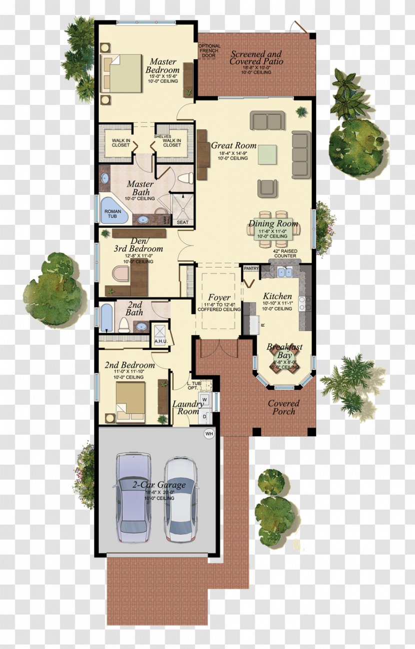 Floor Plan Courtyard - Elevation - Design Transparent PNG