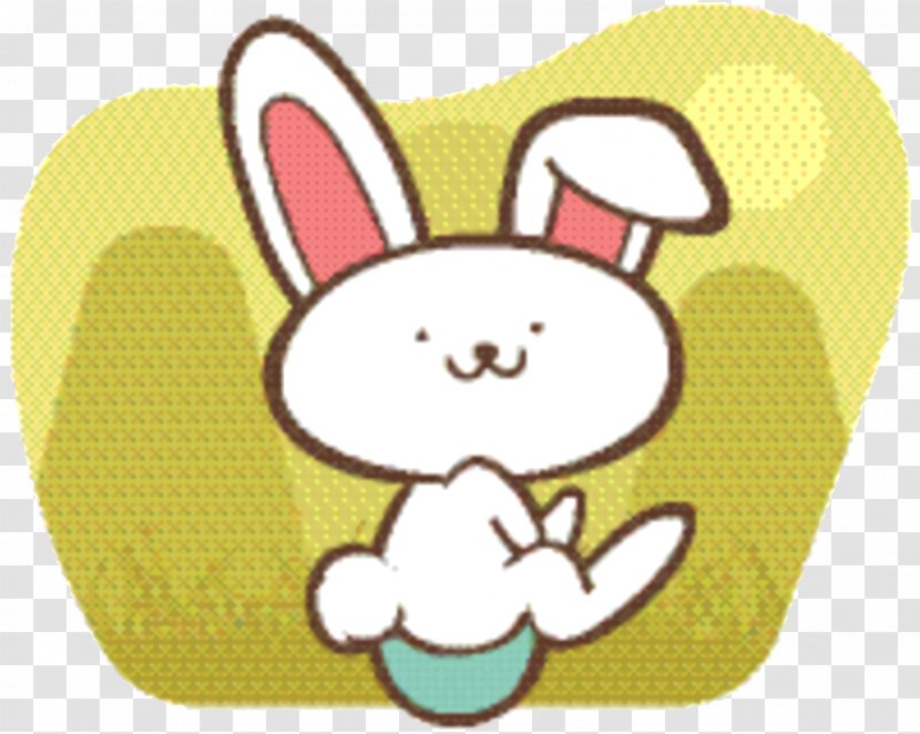 Easter Bunny Background - Rabbits And Hares - Smile Sticker Transparent PNG