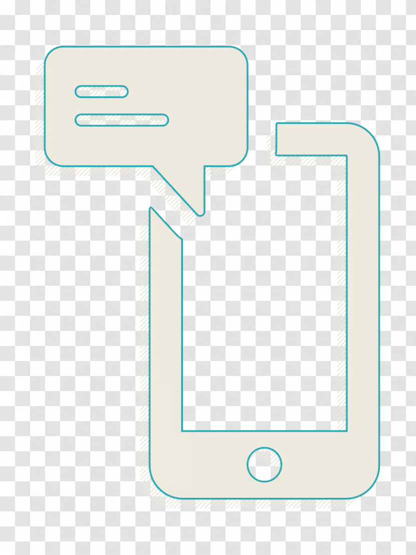 Smartphone With Message Icon Responsive Web Icon Sms Icon Transparent PNG