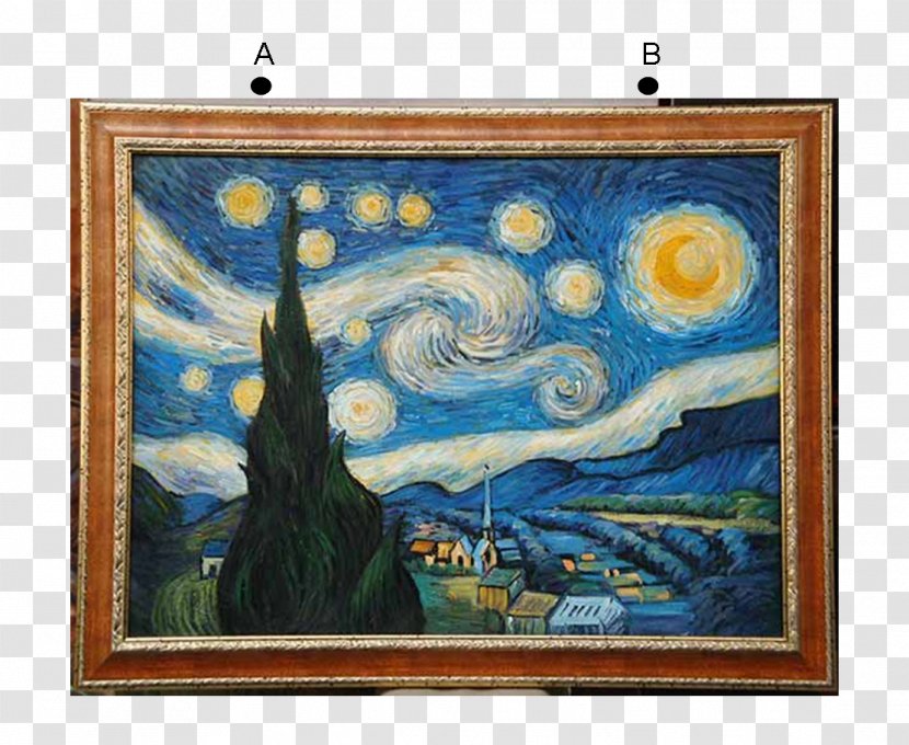 The Starry Night Oil Painting Artist - Work Of Art Transparent PNG
