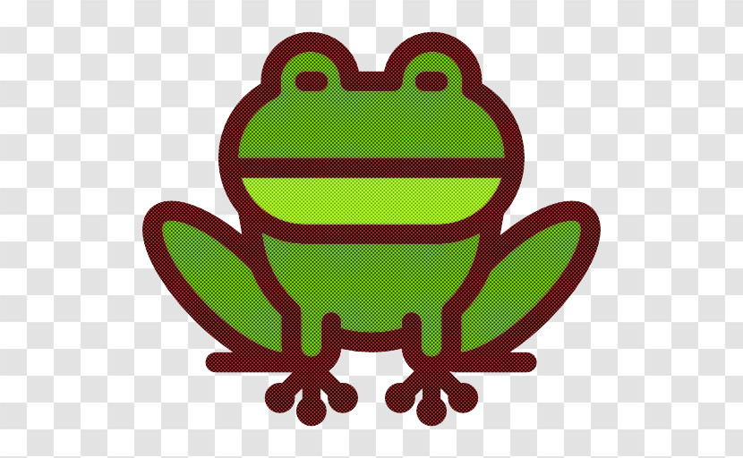 Frog Green True Frog Cartoon Hyla Transparent PNG
