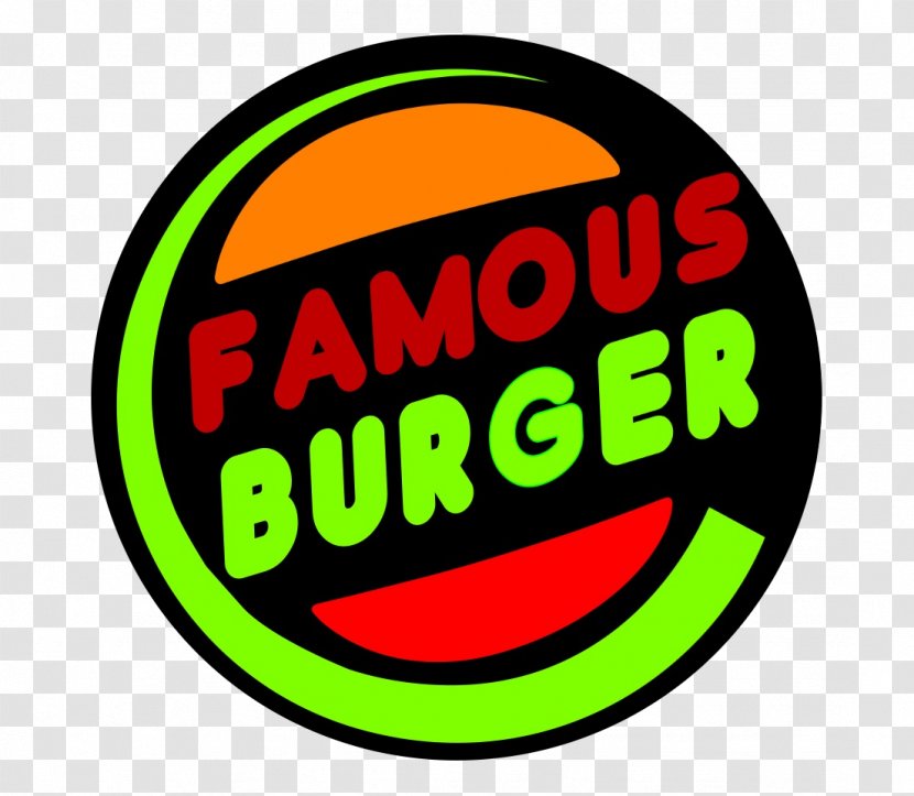 Famous Burger Hamburger Logo Brand Smiley Transparent PNG