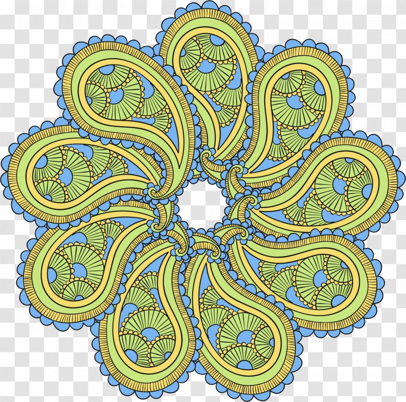 Paisley Designs Clip Art Image Mandala - Rangoli - Pasliy Sign Transparent PNG