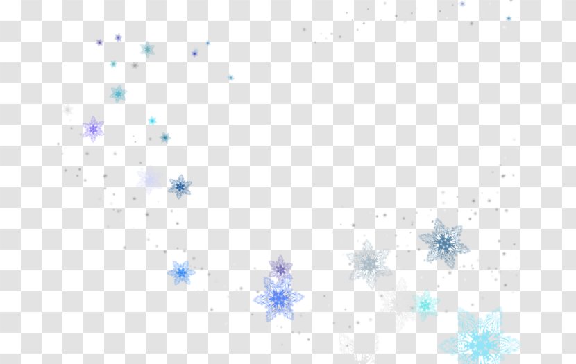 Symmetry Pattern - Point - Blue Falling Snow Transparent PNG