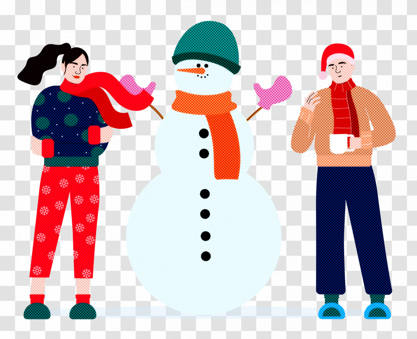 Christmas Winter Snowman Transparent PNG