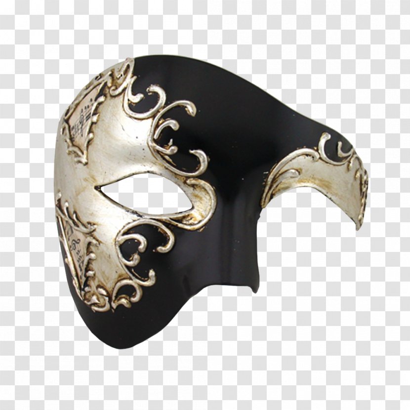 The Phantom Of Opera Masquerade Ball Mask Silver - Jewellery - Carnival Transparent PNG